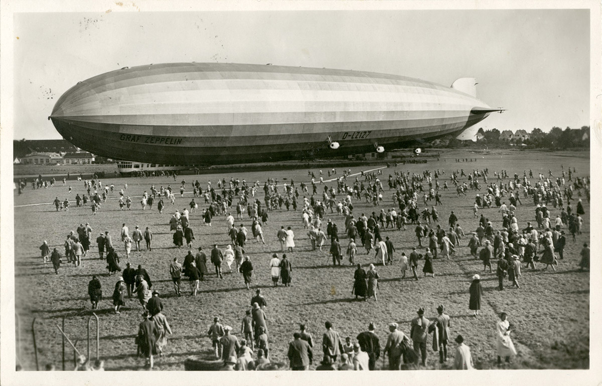 Z_01 - sterowiec Graf Zeppelin w locie do Gda�ska